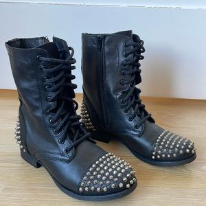 Steve Madden studded leather boots